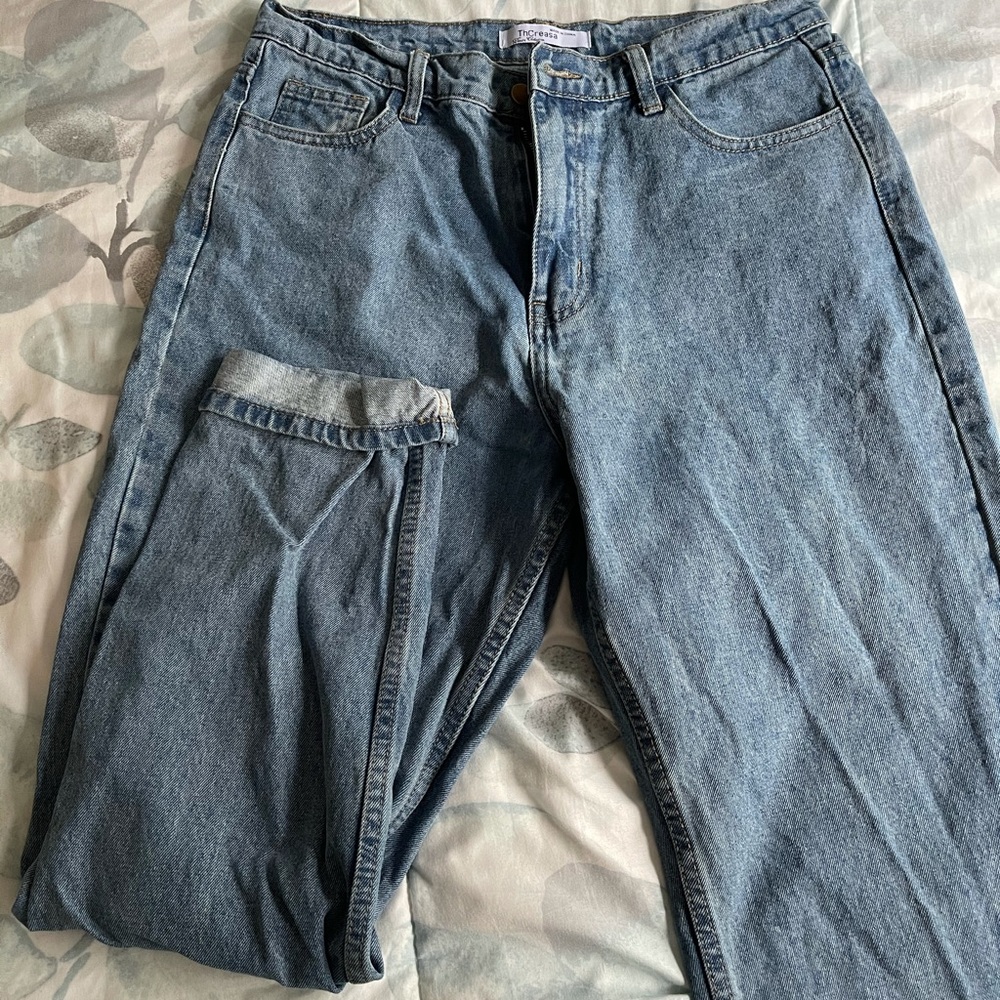 Sorrica Straight-Leg Boyfriend Denim Pants